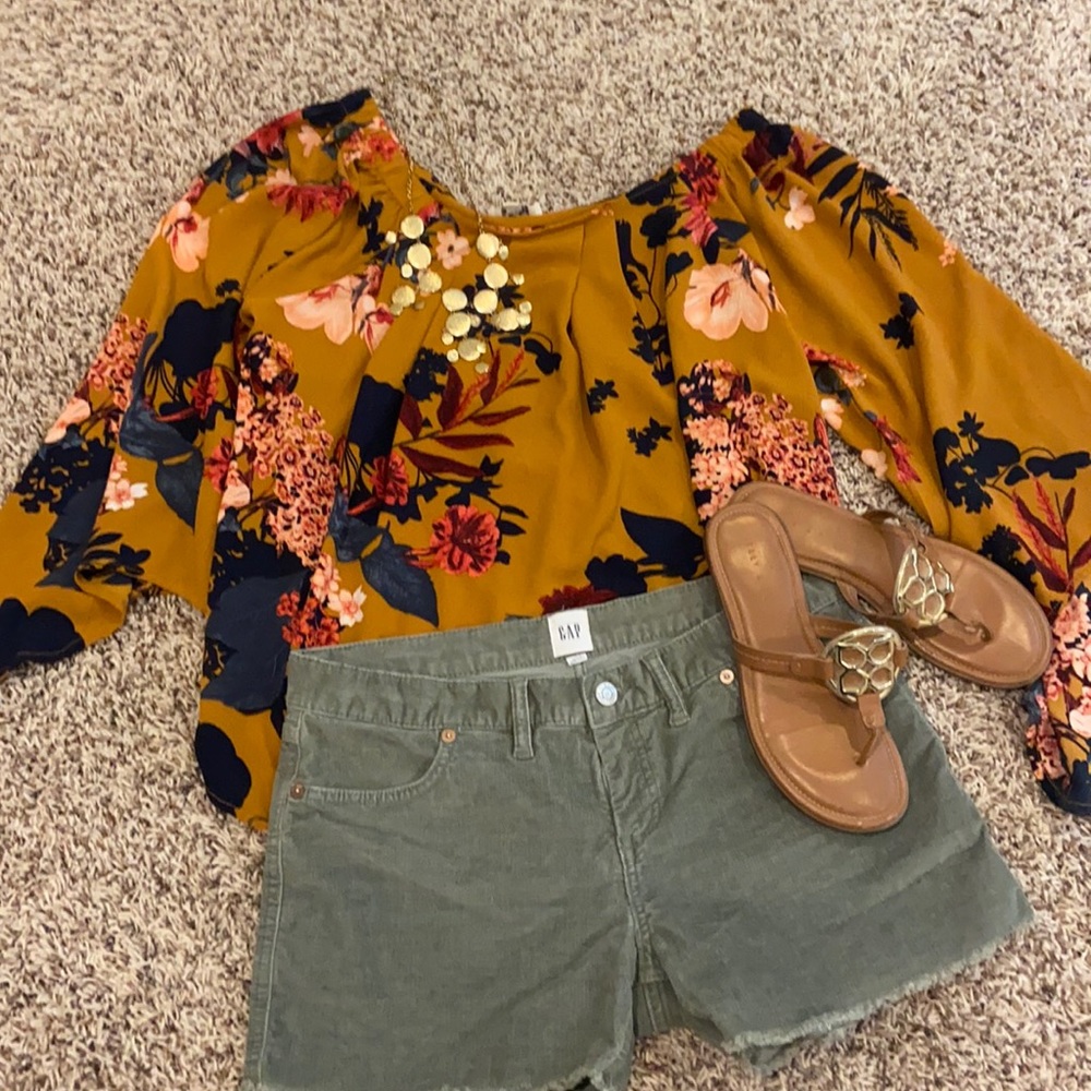 Flower Umgee Off the Shoulder Top